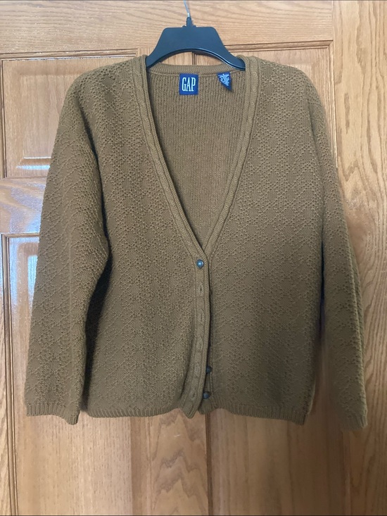 GAP Sweaters - GAP Carmel-Tone V-Neck Button Front Cardigan